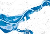 Beispiel einer Hochwassergefahrenkarte