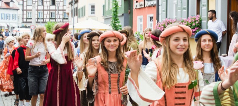 Tettnang. Montfortfest 2026. Festumzug. Montfortdamen Tettnang. Montfortfest 2026. Festumzug. Montfortdamen