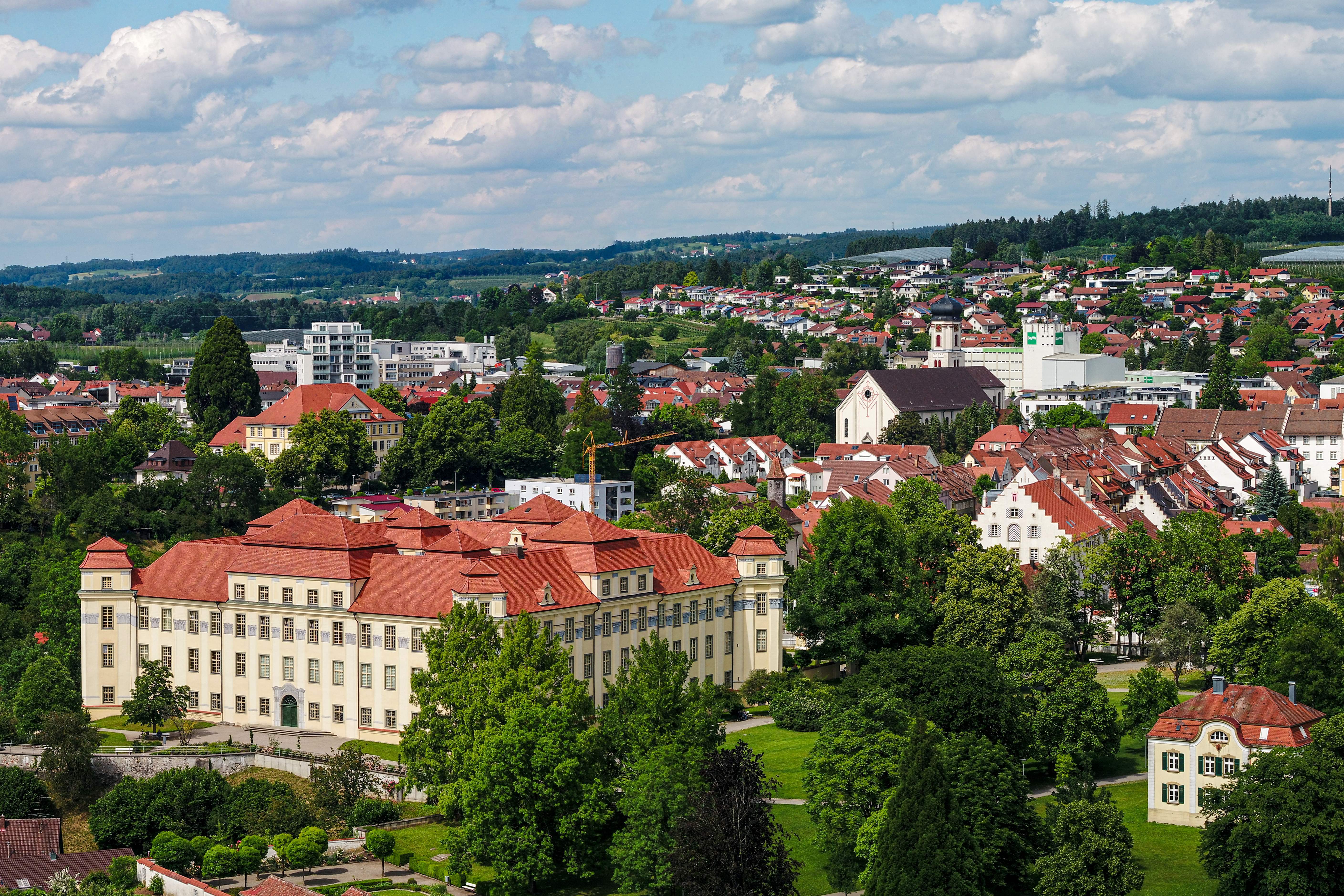 Stadt Tettnang, Aufnahme mit Drohne