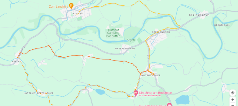 Die Routen der Orsputzete in Langnau