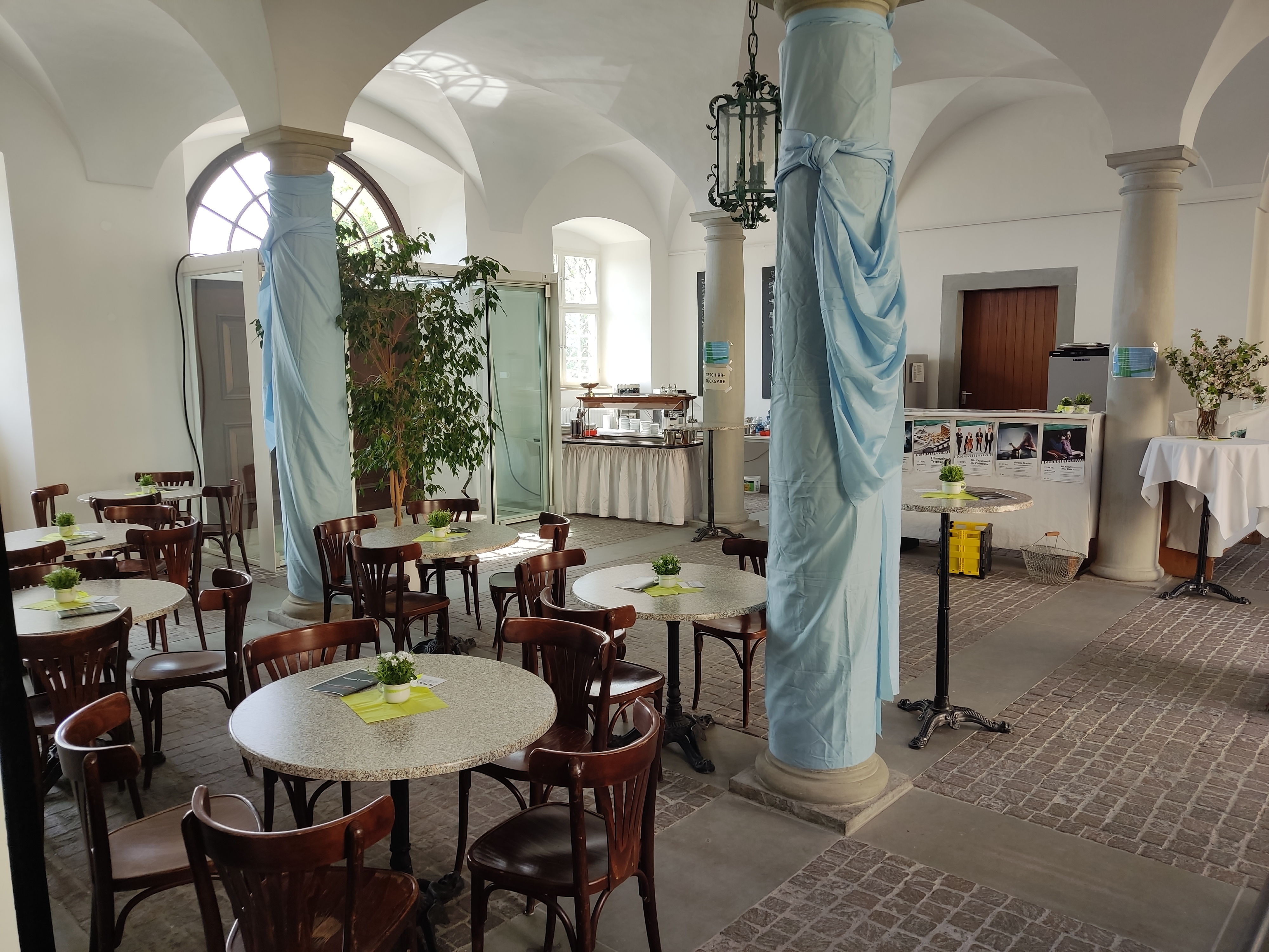 Das Café im Schloss