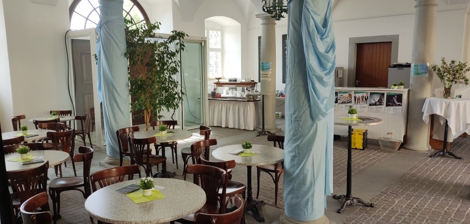 Das Café im Schloss