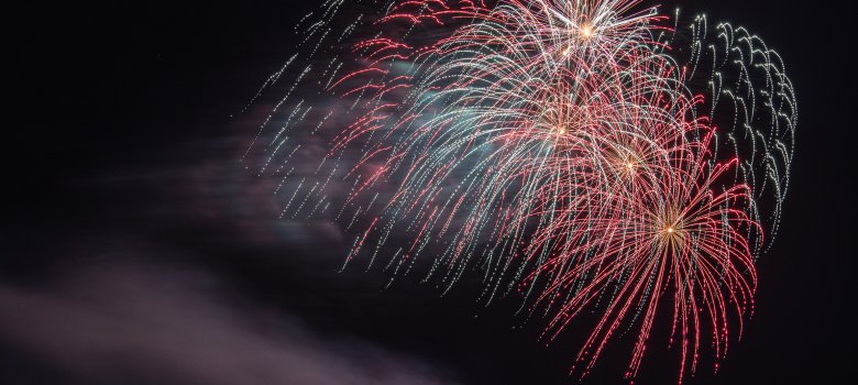 Feuerwerk am Samstagabend beim Montfortfest