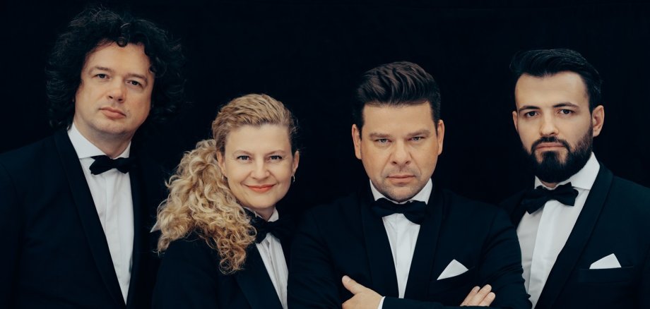 Die drei Männer und eine Frau des Pavel Haas Quartet