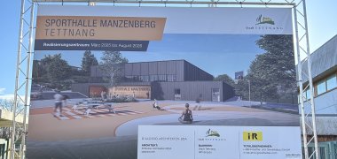 Bildliche Darstellung der neuen Sporthalle
