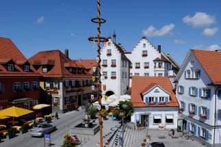 Ansicht des Bärenplatzes im Frühling