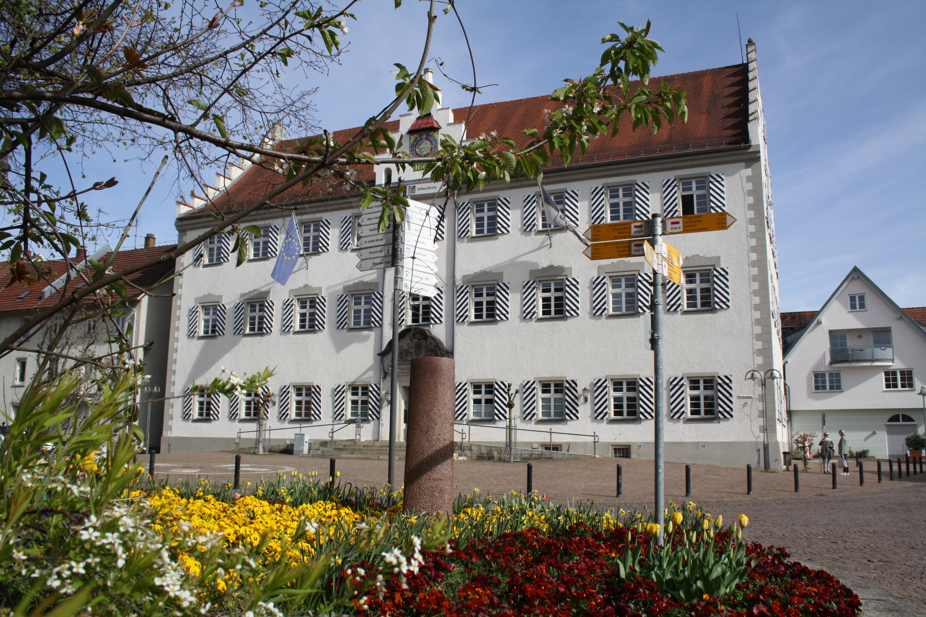 Außenansicht des Rathauses Tettnang